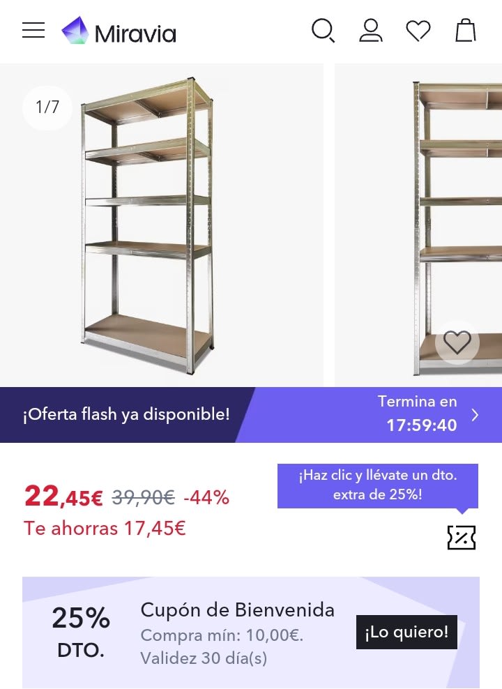 Ofertas Flash en estanterías