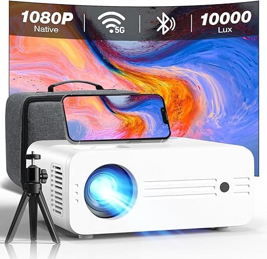 Proyector WiFi Bluetooth 5G 1080p 1000 Lumens 4K por $1,509 en