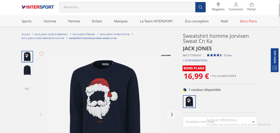 Sweatshirt Homme Jorvixen Sweat Cn Ka JACK JONES