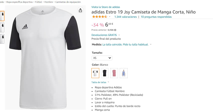 Camiseta manga corta Adidas solo