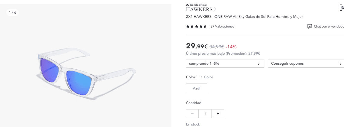 Chollo Miravia! 2x1 en gafas de sol Hawkers. - Blog de Chollos