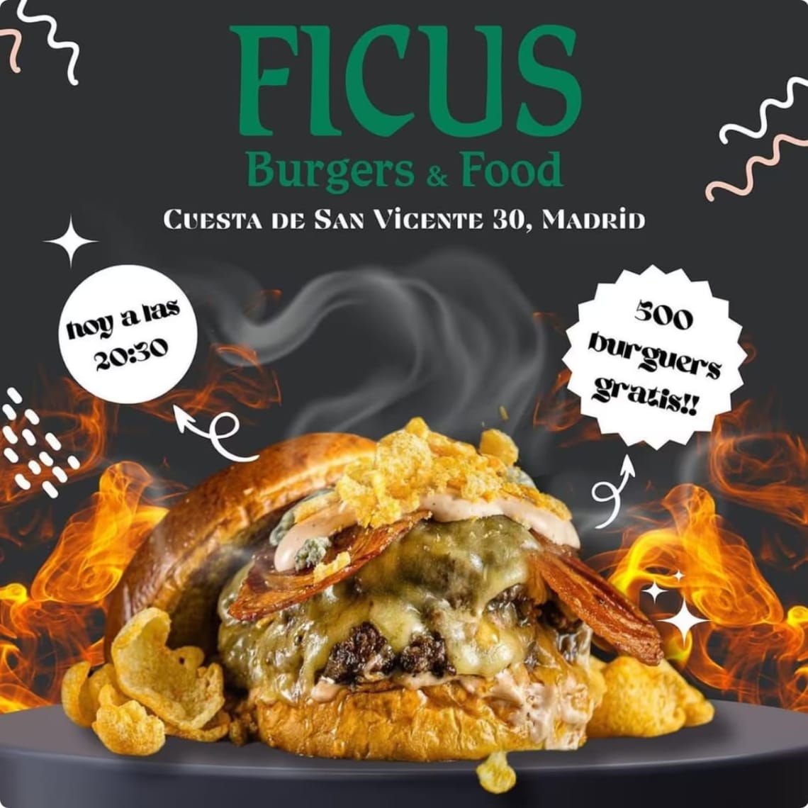 HOY Burgers Gratis en Ficus