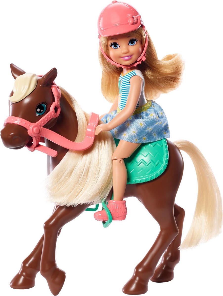 Mattel Club Chelsea pop met paard voor bij Amazon