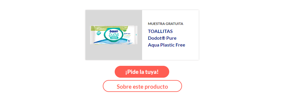 Muestra gratis de Toallitas Dodot Pure Aqua Plastic