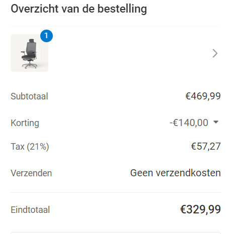FLEXISPOT BS10 Comfortabele bureaustoel voor €329,99 dmv code bij Flexispot