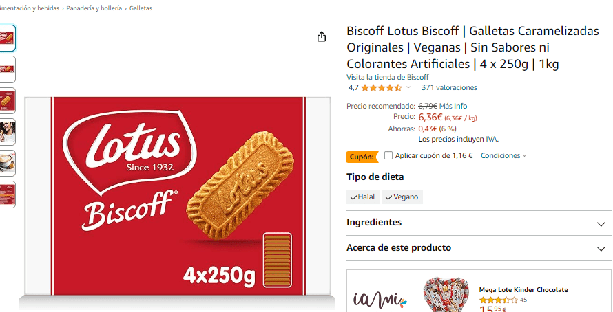 GALLETA LOTUS BISCOFF 250 GR –