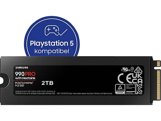 SAMSUNG 990 PRO Heatsink PS5 2 TB voor €149 bij de mediamarkt in Duitsland