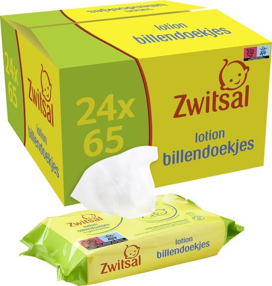Zwitsal Lotion Billendoekjes Alcoholvrij - 1560 doekjes voor €35,68 bij Bol.com