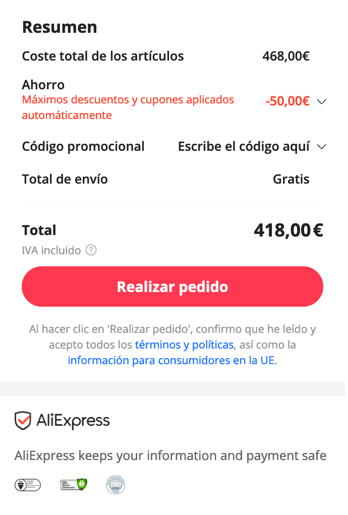 ZTE Nubia Z50S Pro 5G con 12GB 256GB por 418€