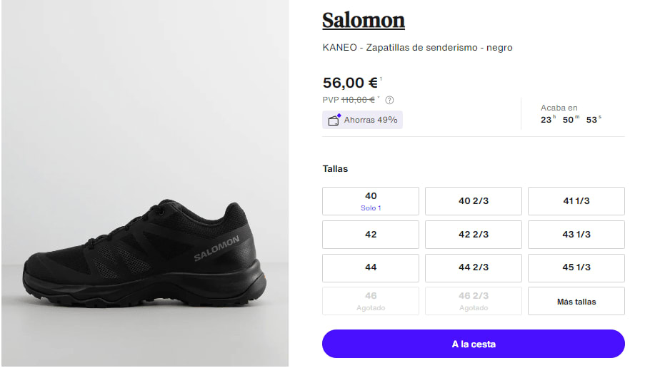 Zapatillas de montaña de hombre Kaneo Salomon · Salomon · El Corte Inglés