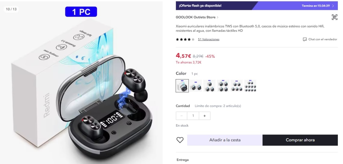 Envío gratis sin minimo compra en Miravia APP