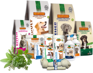 Surrey Bungalow hobby Gratis proefpakket BIOFOOD honden- en kattenvoeding