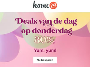 spion uitslag Percentage Deals van de dag met 30% korting bij Home24