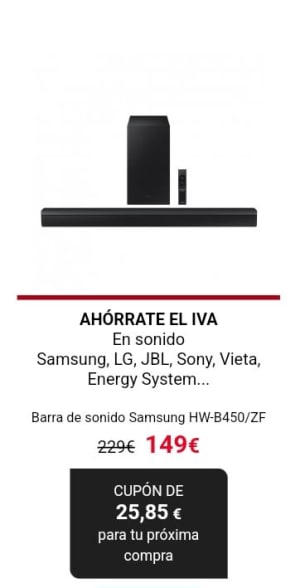 Ofertas Barras de Sonido (Samsung, Lg, Jbl, Sony) - Carrefour