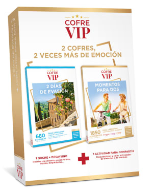 Cofre VIP 2 días de evasión + Momentos para dos por 69€