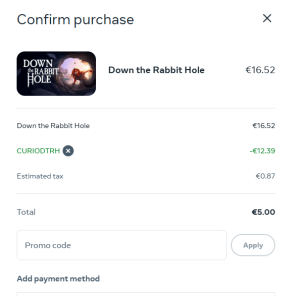Down the Rabbit Hole voor €5 dmv code via Meta Quest