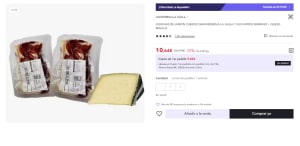 Lonchas de Jamon Curado Gran Reserva La Jaula 1 kg + Queso de Regalo por 10.64€ (Cuenta Nueva 6.18€)