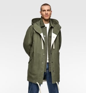 eficaz miércoles como el desayuno Parka para hombre ZARA por solo 15,99€