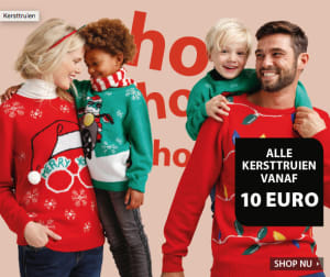 Trots aanklager Maand Alle kersttruien voor €10 bij TerStal