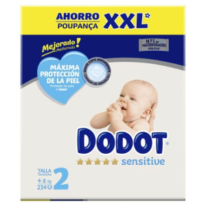 Pañales Dodot Sensitive talla 2  Pañales dodot, Pañales, Pañales bebe