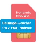 Belsimpel-voucher t.w.v. €50 bij 1- 2-jarig Sim Only abonnement