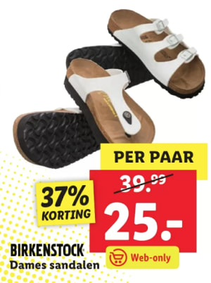 Per Zonsverduistering avond Birkenstock sandalen voor €25