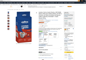 Lavazza Crema e Gusto Classico cCafé Molido Natural 7 250g por solo 3,15€