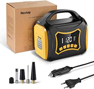 Rovtop Inflador Ruedas Coche, Compresor Aire Coche de Doble Potencia de  220v, Compresor Aire Portatil de