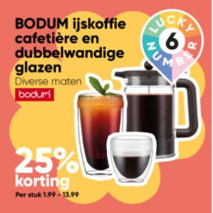 Verrast zijn Aftrekken hoog Bodum IJskoffie Cafetière voor €13,99 & 25% korting op Bodum Glazen bij Big