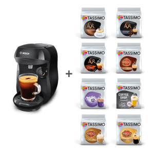 cafetera Tassimo + 8 pack de café por 39€