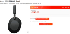 Sony WH-1000XM5 - Draadloze koptelefoon met Noise Cancelling - Zwart voor €295 bij Ochama