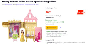 Mattel Disney Prinses Belle Kasteel Poppenhuis voor €20,39 bij Bol
