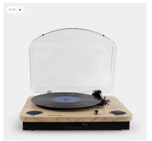 PRIXTON Marconi - Tocadiscos de Vinilo Vintage, Reproductor de Vinilo y  Reproductor de Musica Mediante Bluetooth, USB