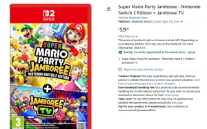 Super Mario Party Jamboree + Jamboree TV – Nintendo Switch 2 Edition voor €59,90 bij Amazon