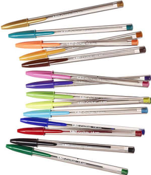 Bolsa 4 Boligrafos Bic Cristal Colores con Ofertas en Carrefour