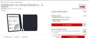 POCKETBOOK Era Zilver - 7 inch - 16 GB (ongeveer 12.000 e-books) + Era Charge Cover voor €197 bij de MediaMarkt