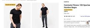 Recopilación ropa por 3,99€ desde Decathlon