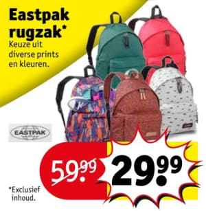 Optimistisch prioriteit Straat Diverse Eastpak rugzakken voor €29,99