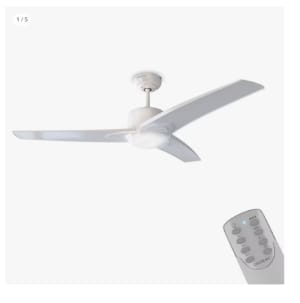 Ventilador de Techo Cecotec con Mando a Distancia, Temporizador y Luz LED  EnergySilence Aero 550. 60