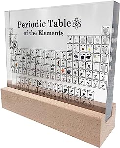 Tabla periódica acrílica con elementos reales por 39.03€