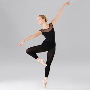 Maillot Ballet Domyos para Mujer Con Encaje color Negro por 4,99€