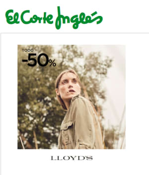 50% DTO en Moda Lloyd's Mujer en Corte Inglés