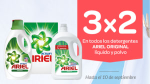 3x2 detergentes Ariel en Carrefour