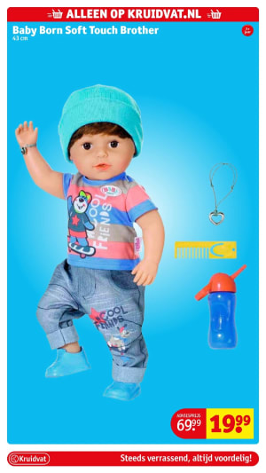 Baby born Zapf Creation BABY geboren Broer 43 cm voor €19,99 bij Kruidvat