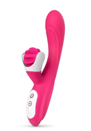 Rabbit Vibrator Met Roterende Tong roze voor €34,99 bij Easy Toys