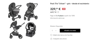 Pack Trío Chicco Urban por 329.99€