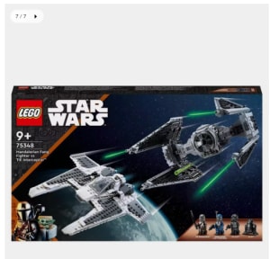 LEGO Star Wars Caza Colmillo Mandaloriano vs Interceptor TIE 75348