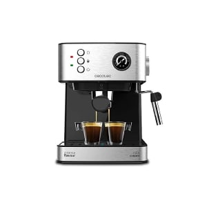 Power Espresso 20 Professionale. Cafetera Express de 850 W, 20 Bares,  Manómetro, Depósito de 1,5L