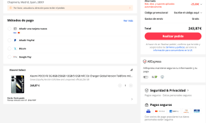 Móvil Poco F6 5G 8GB 256GB por solo 243,87€
