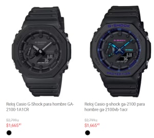 Reloj Casio G-Shock para hombre GA-2100-1A1CR